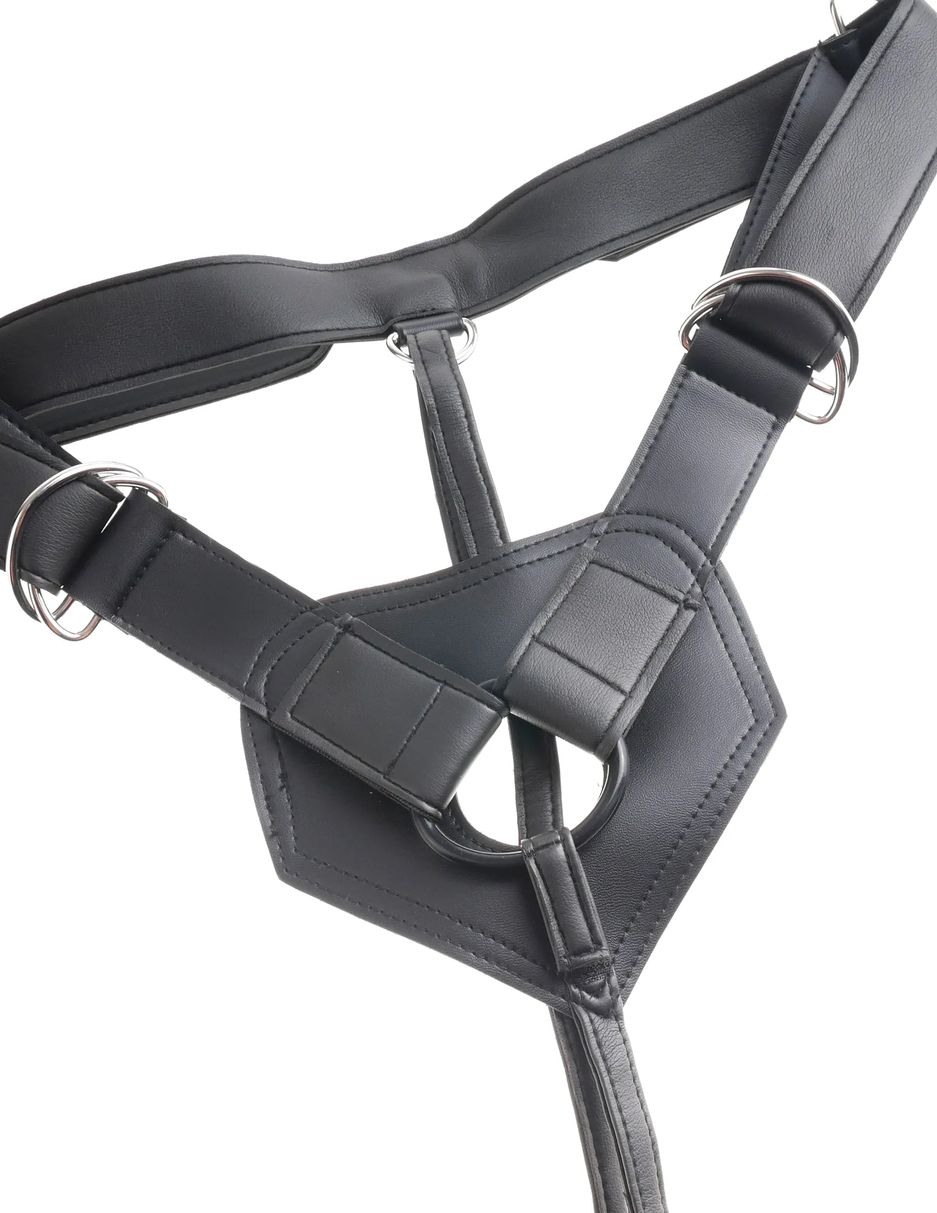 King Cock Strap On Harness With 9 Cock Flesh "
