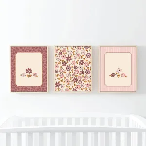 Mauvelous Meadow Bundled Digital Nursery Wall Art