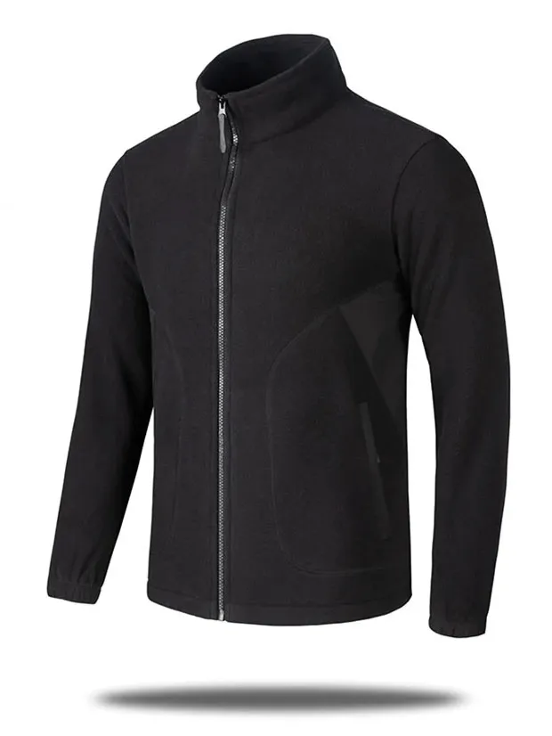 Men's Windproof Zip Fleece Jacket - Casual Fit - SF1997