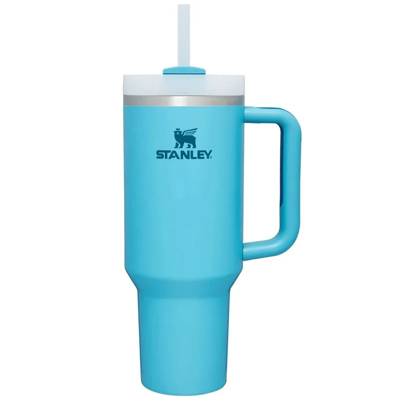 Original Stanley Quencher 2.0  Stainless Steel Vacuum Insulated Tumbler with Lid and Straw 40oz Thermal Travel Mug Coffee Hot Cup