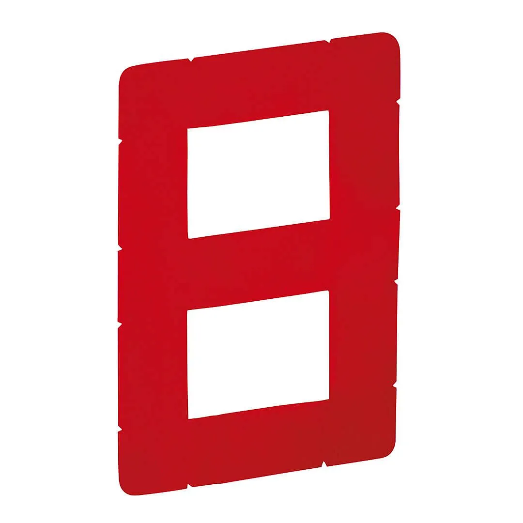Red 230mm Digital 8 Sail Number Slanted With Notch