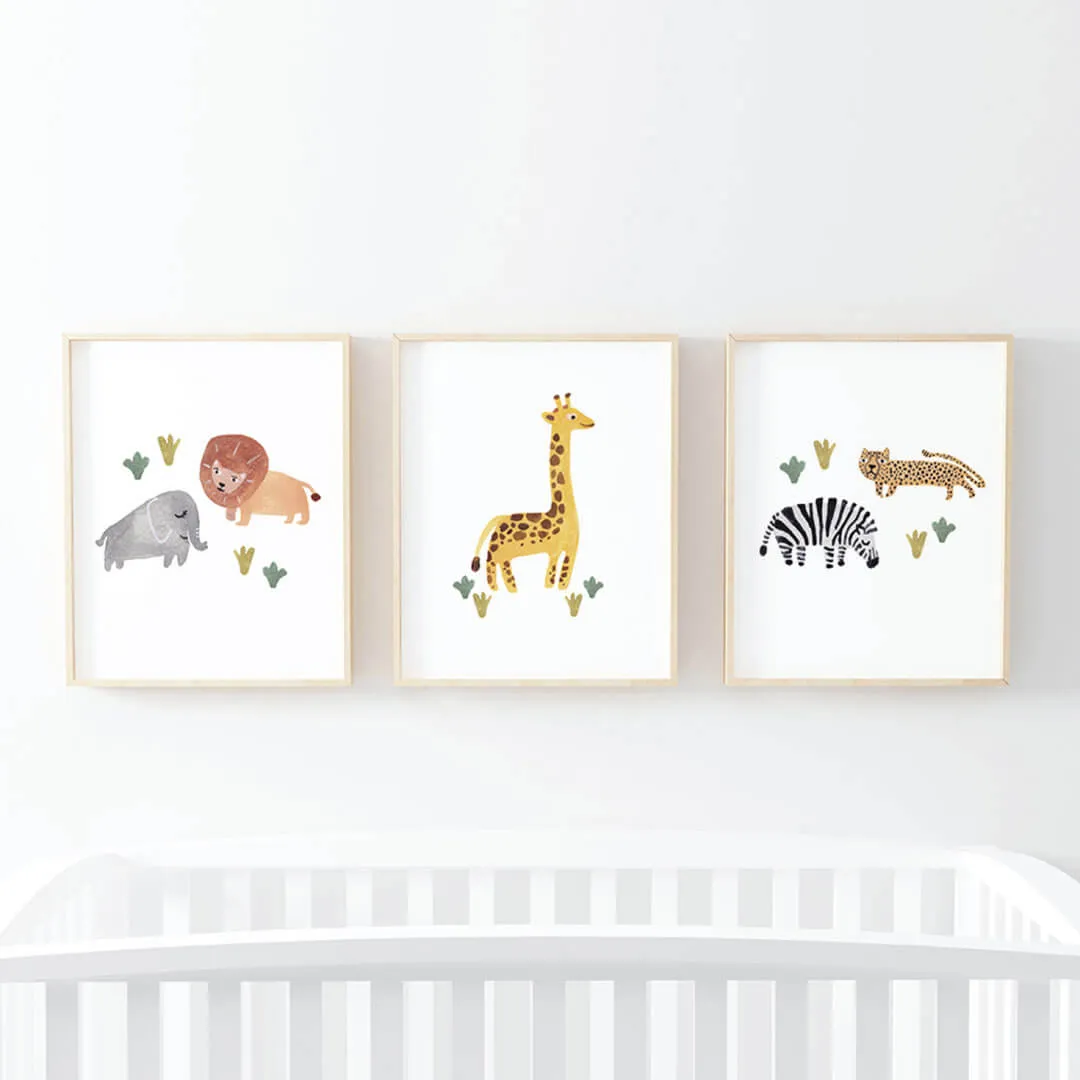 Safari Party Bundled Digital Nursery Wall Art