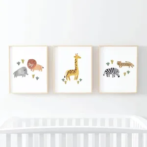 Safari Party Bundled Digital Nursery Wall Art