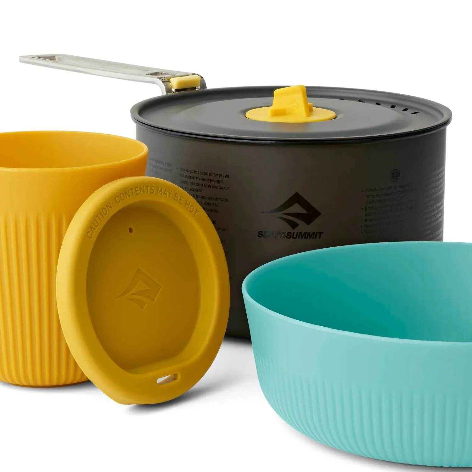 Sea to Summit Frontier UL One Pot Cook Set for 1 - 3 Piece 1.3L Pot with Bowl and Cup