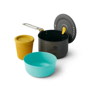 Sea to Summit Frontier UL One Pot Cook Set for 1 - 3 Piece 1.3L Pot with Bowl and Cup