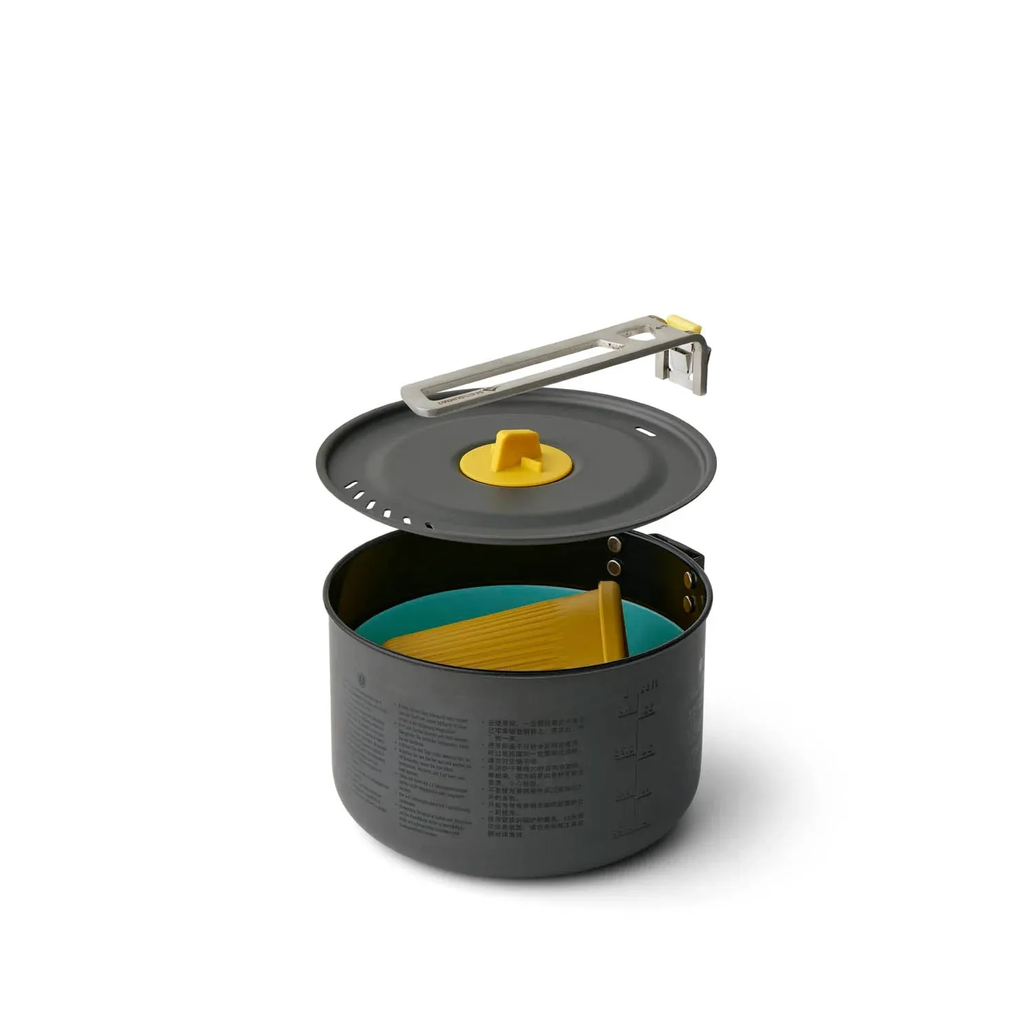 Sea to Summit Frontier UL One Pot Cook Set for 1 - 3 Piece 1.3L Pot with Bowl and Cup