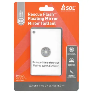 S.O.L. Floating Rescue Flash Mirror 0140-1004 - Survive Outdoors Longer