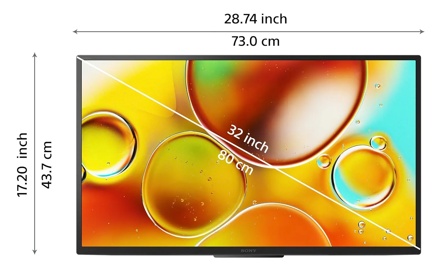 Sony KD-32W835 BRAVIA 80 cm (32 inches) HD Ready Smart LED Google TV  (Black)
