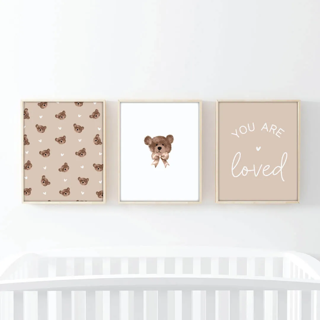 Teddy's Bears Bundled Digital Nursery Wall Art