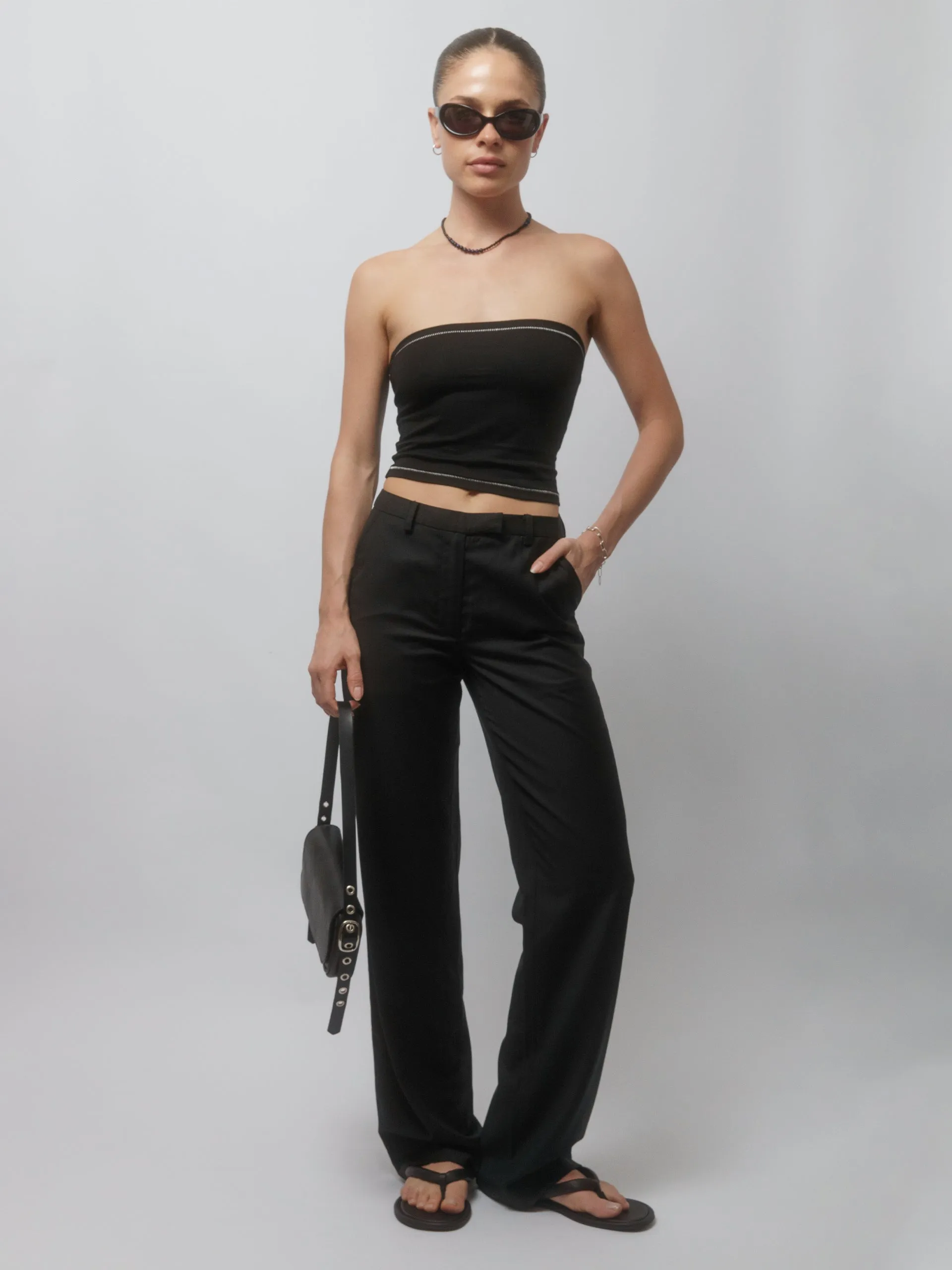 The Lair Apparel Romy Bandeau Black