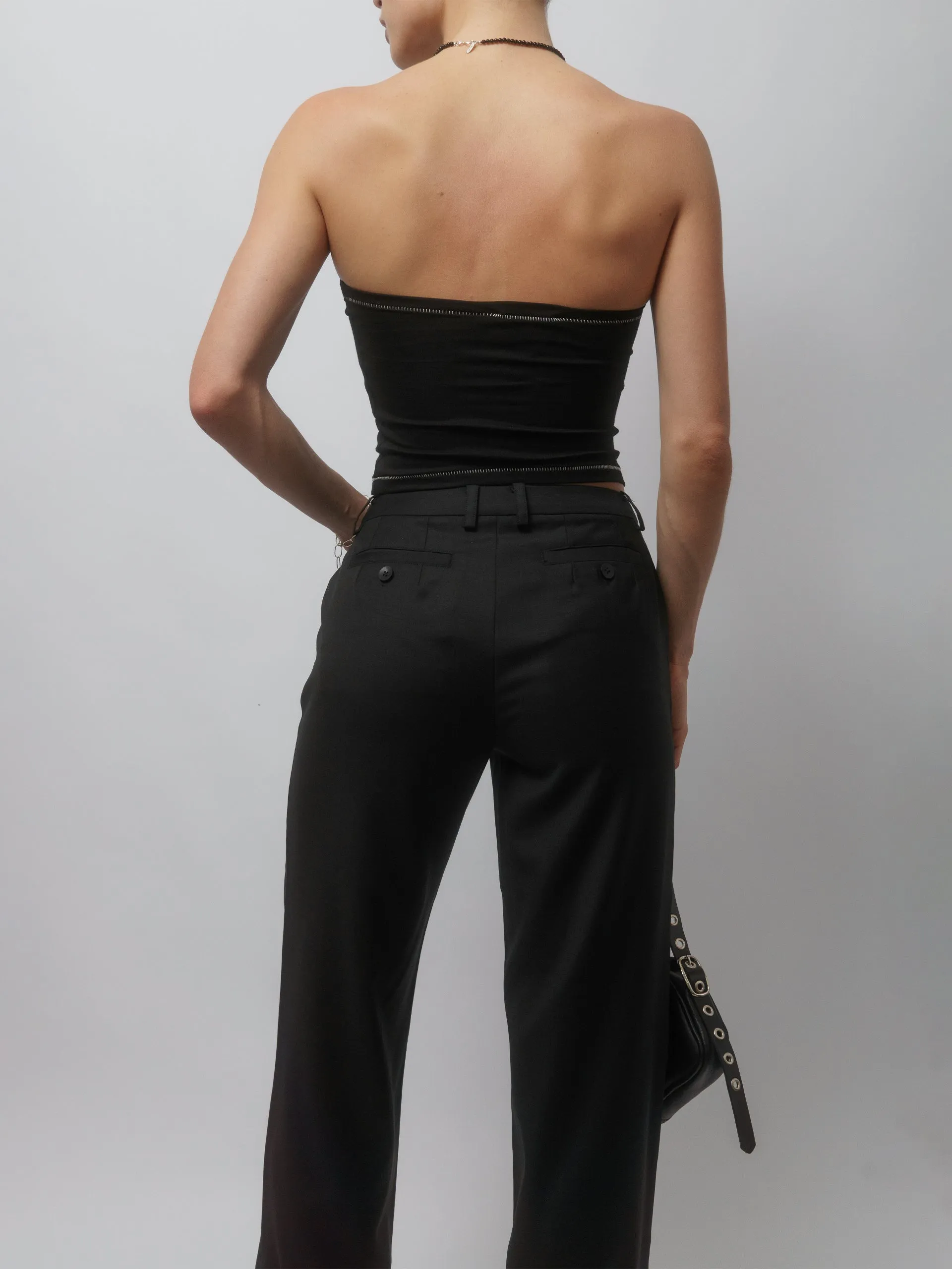 The Lair Apparel Romy Bandeau Black