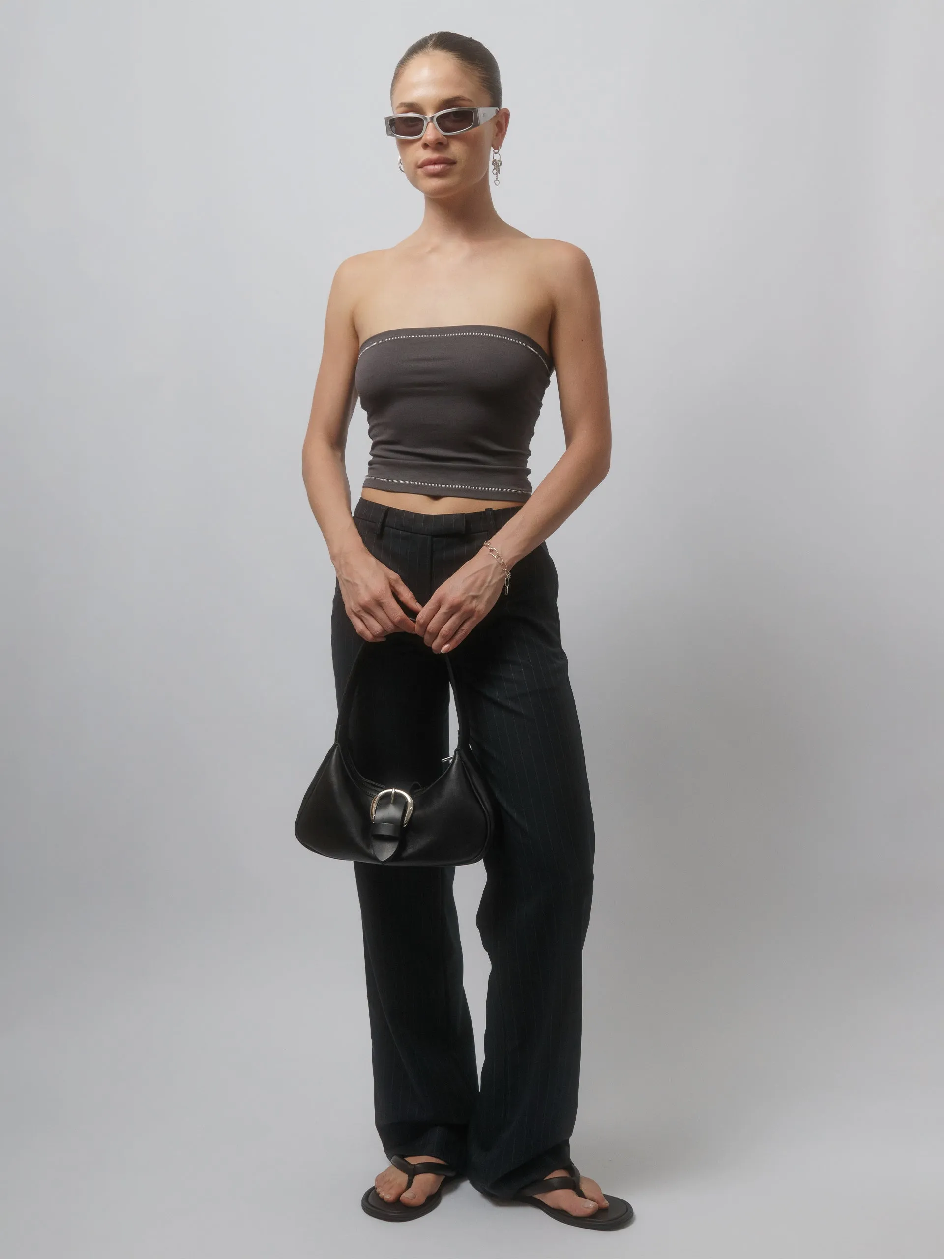 The Lair Apparel Romy Bandeau Charcoal