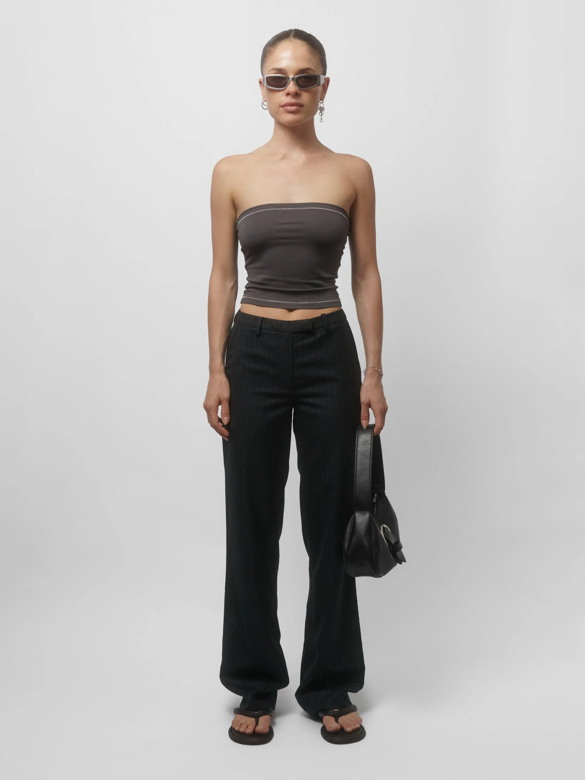 The Lair Apparel Romy Bandeau Charcoal