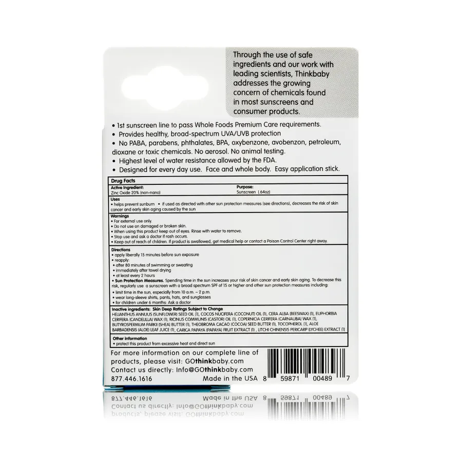 Think Kids Sunscreen Stick SPF 30