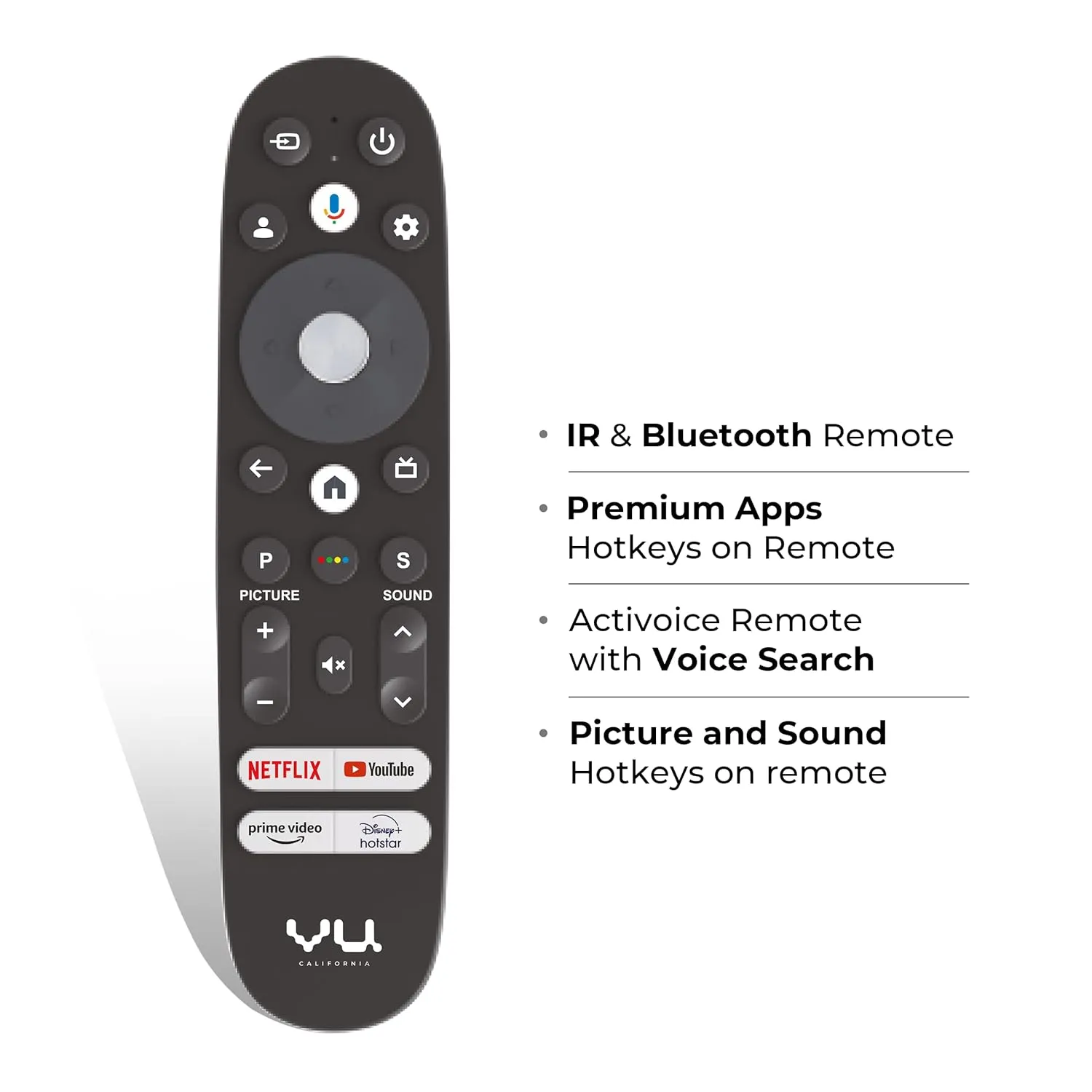Vu 43 VIBE 3 Years Complete Warranty 108cm (43 inches) Vibe Series QLED 4K Google TV Smart (Black)