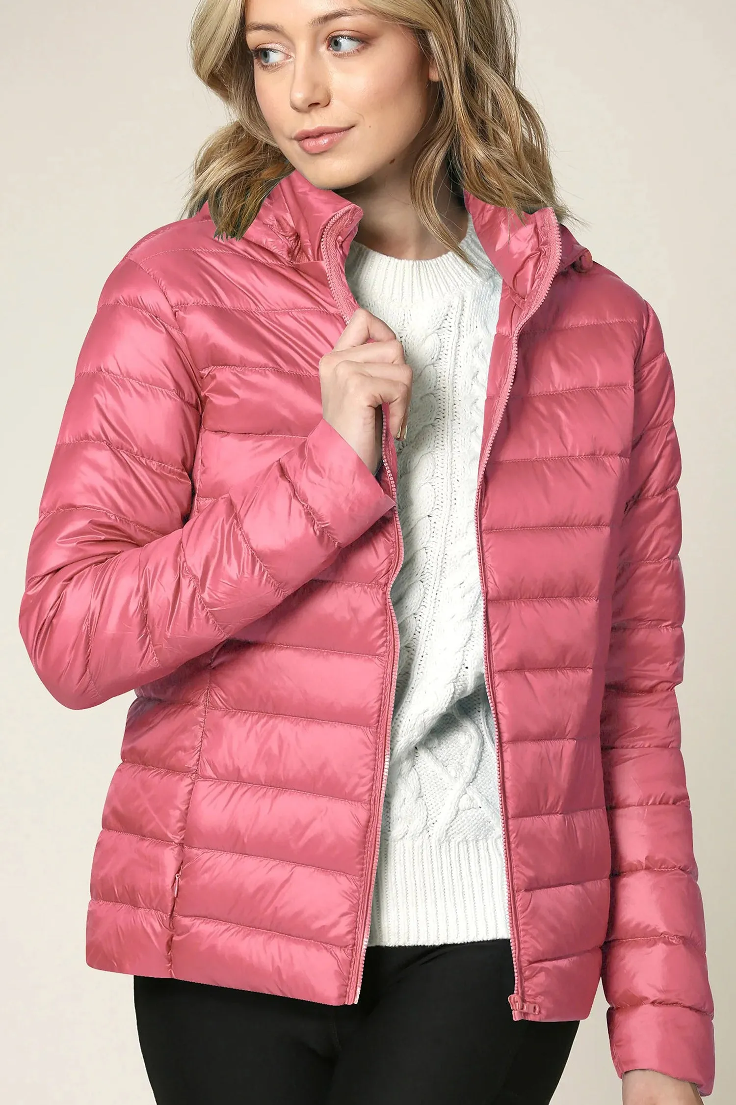 Women's Essential Ultra Light Weight Packable Down Jacket